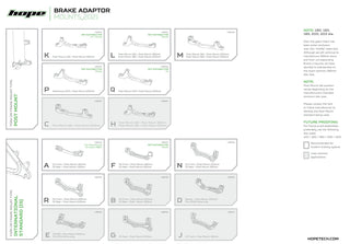 Hope Brake Caliper Mount M-Post - Silver