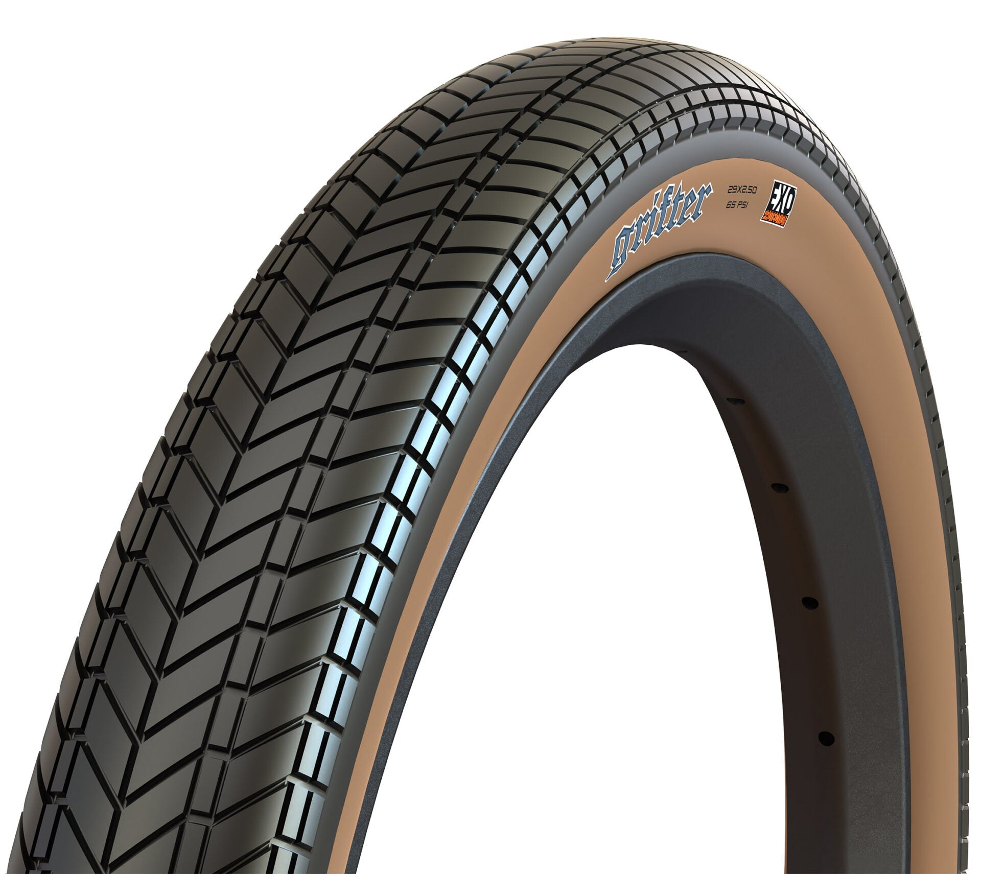 Maxxis Grifter 29 x 2.50 Wire Bead 60 TPI EXO Tyre - Tanwall