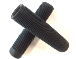 Grips - 113mm long Mushroom style Closed End, Black