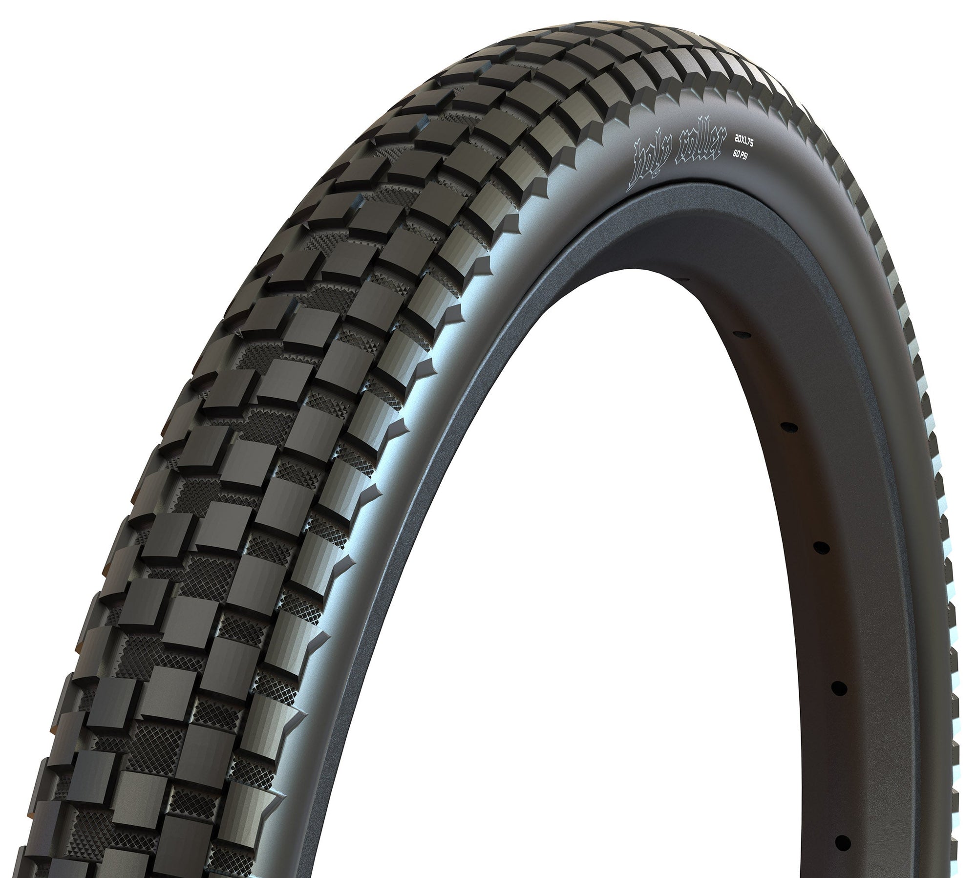 Maxxis Holy Roller 20 x 2.20 Wire Bead 60 TPI 70a Compound Tyre - Black