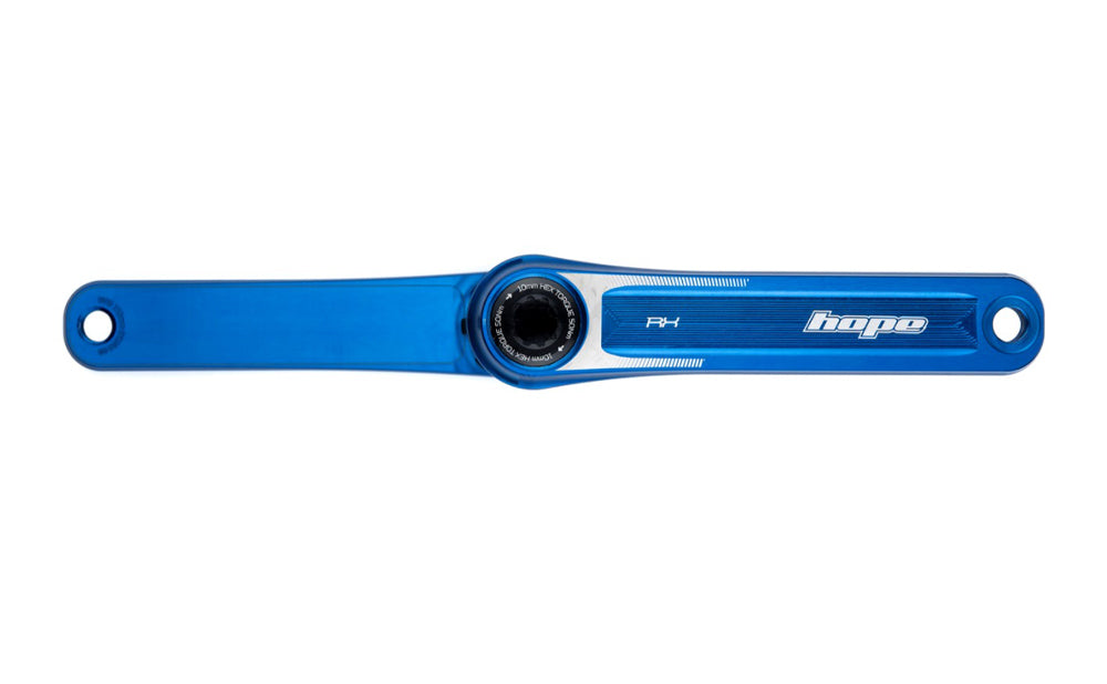 Hope Crankset RX No Spider - 172.5mm Blue