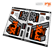 Slik Graphics FOX 36 Factory Decal Kit - FOX Kashima - Metallic Silver- Gloss