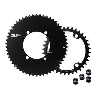 Pass Quest 2x Aero Chainrings 4bolt 110bcd – Shimano