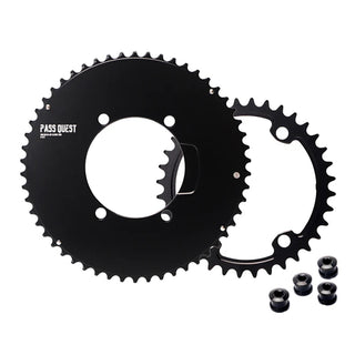 Pass Quest 2x Aero Chainrings 4bolt 110bcd – Shimano