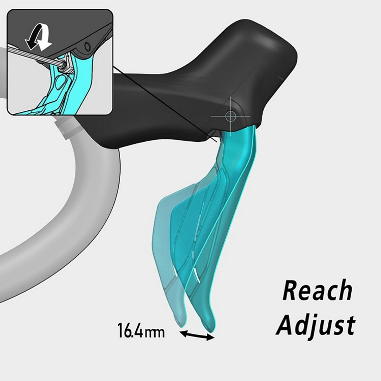 Shimano ST-R7170 105 Di2 Right Shift/Brake Lever w/ Front Disc Caliper