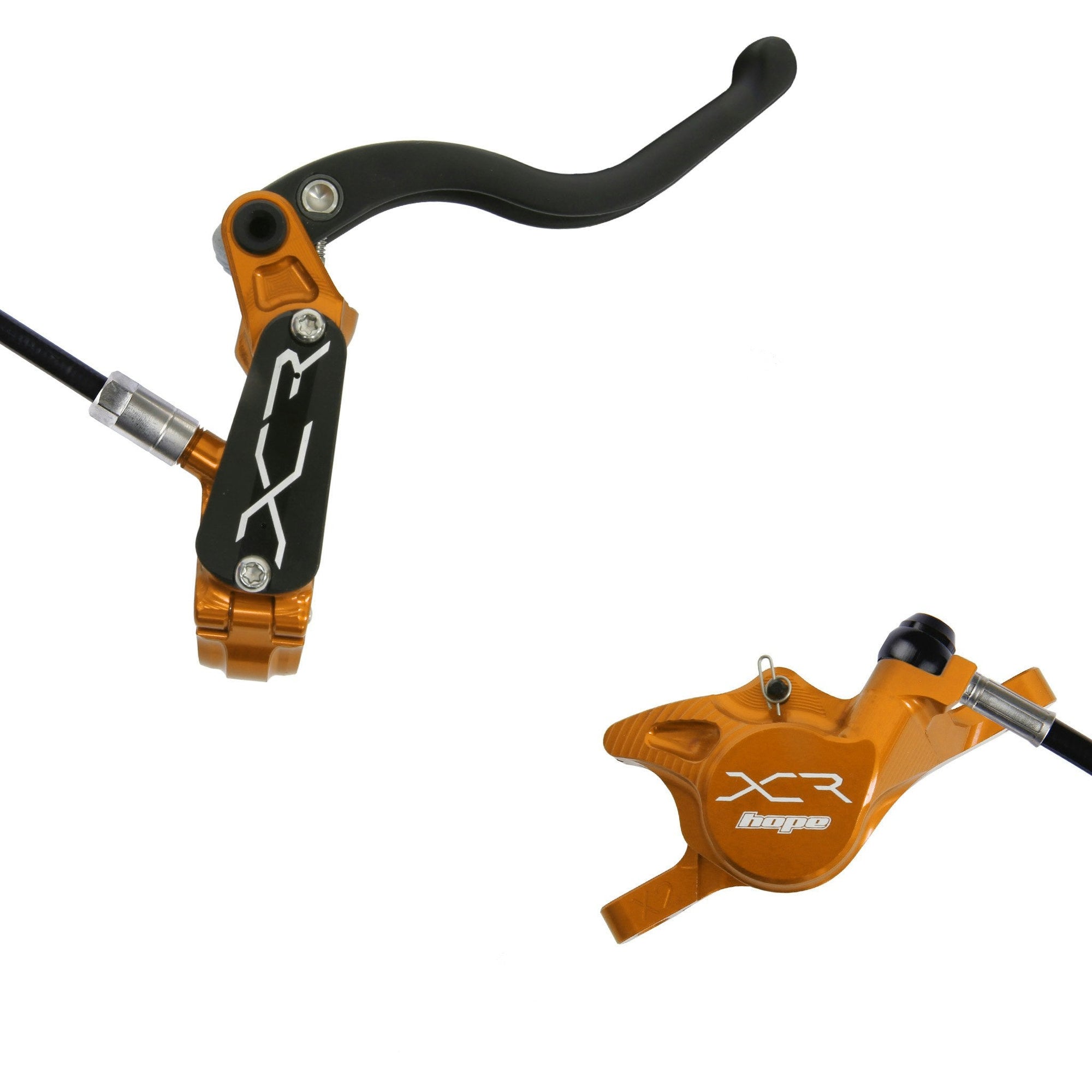 Hope XCT X2 Brake Front Black Cable - Orange