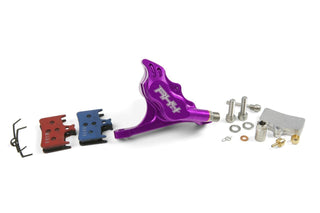 Hope RX4+ Caliper Flatmount+ 20MM Dot - Front Purple