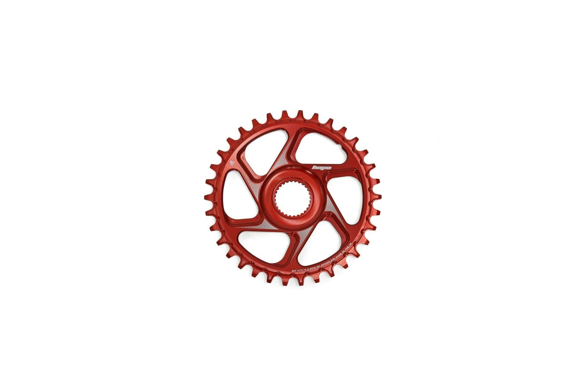 Hope R22 E-Bike Chainring Boost - 34 Teeth Red