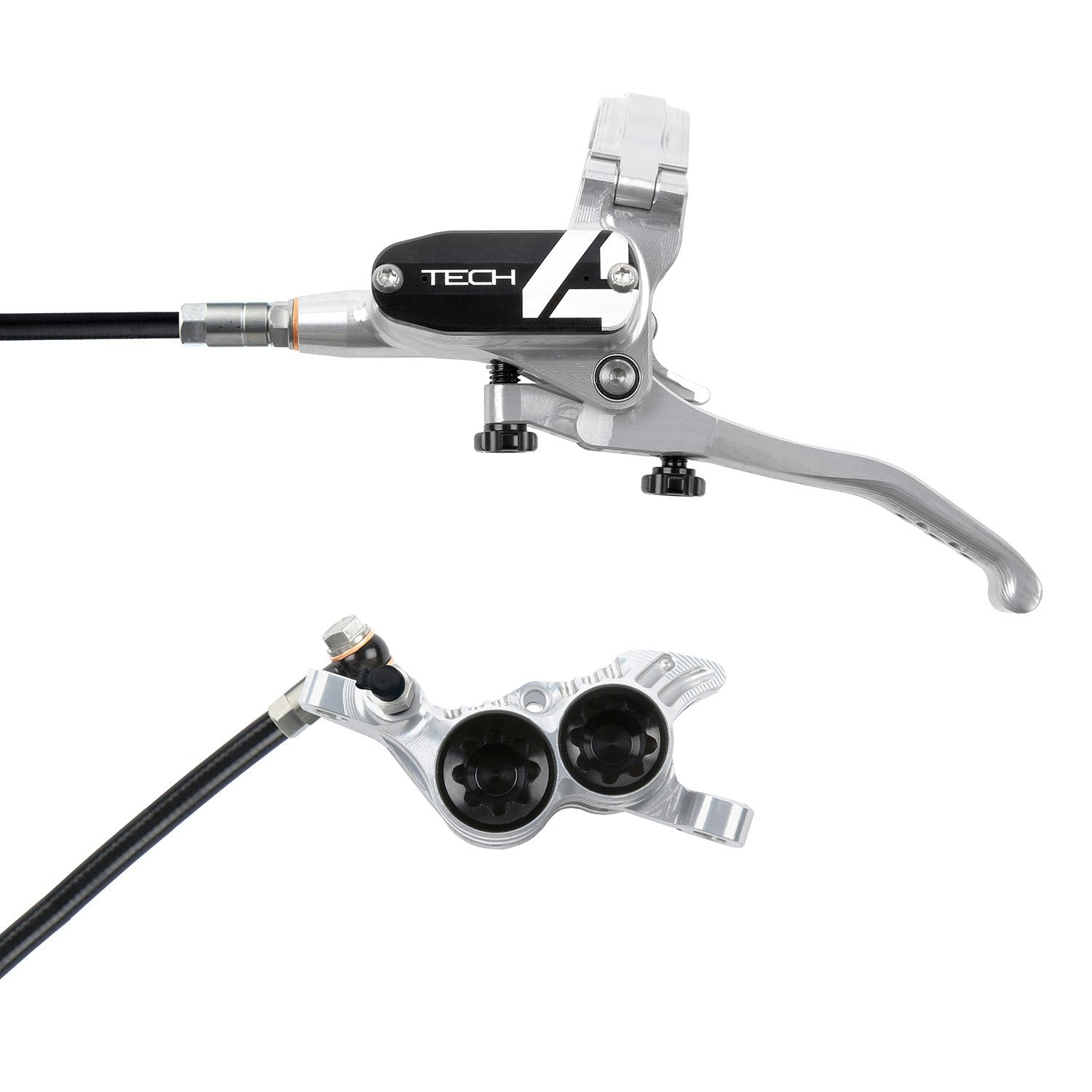 Hope Tech4 V4 Brake Rear Black Cable - Silver/Black