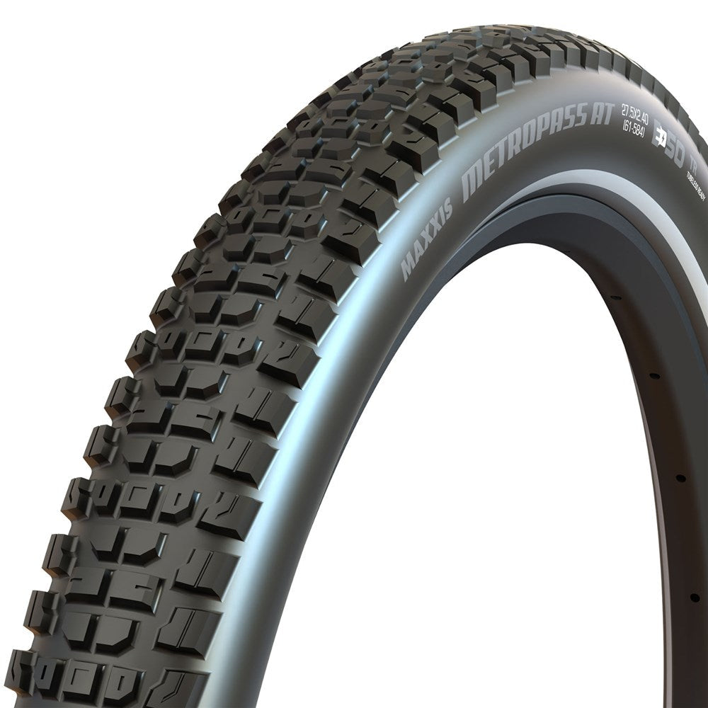 Maxxis MetroPass AT 29 x 2.40 Wire Bead MaxxProtect EXO TR REF Strip E50 Tyre - Black