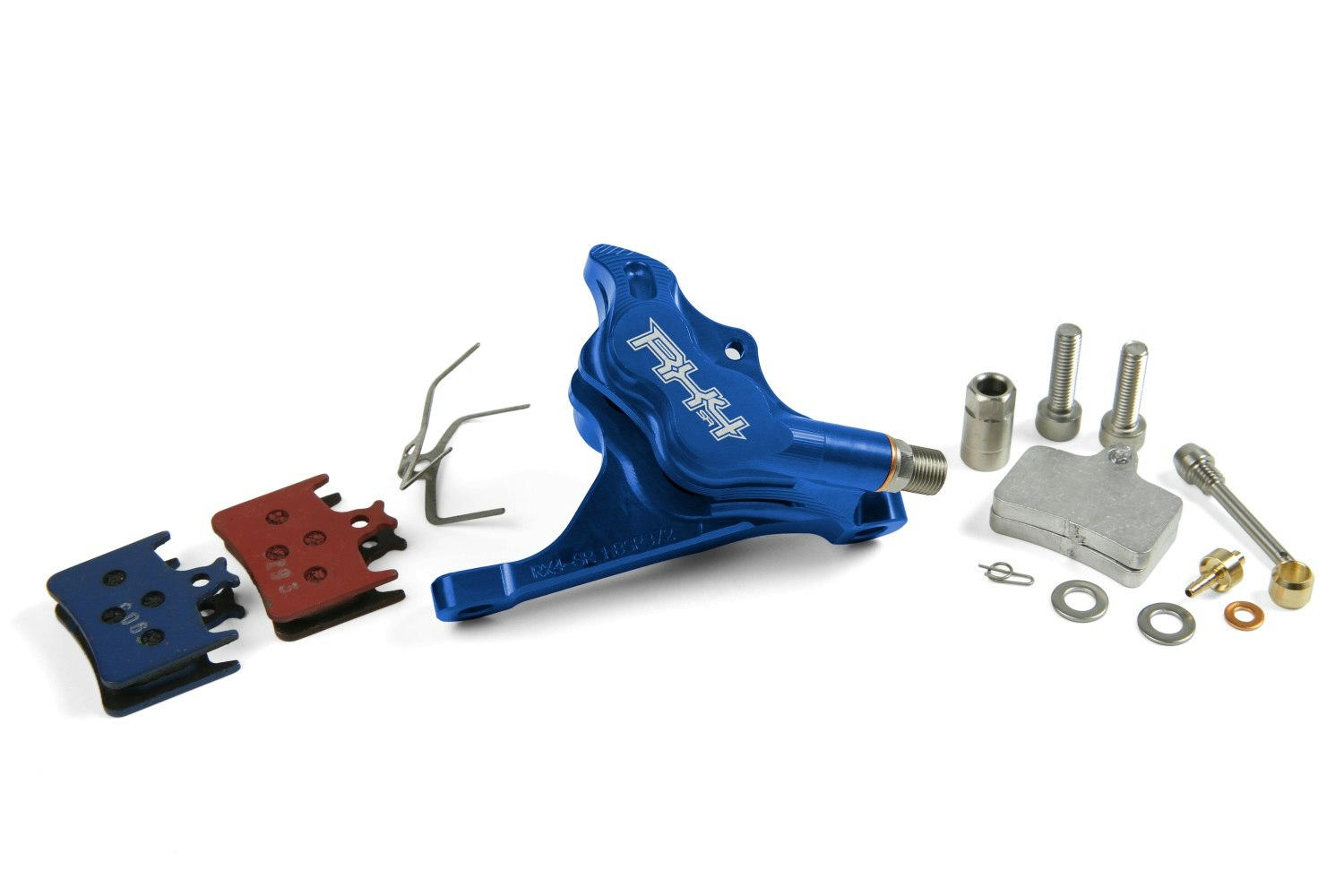 Hope RX4+ Caliper Flatmount+ 20MM Dot - Front Blue