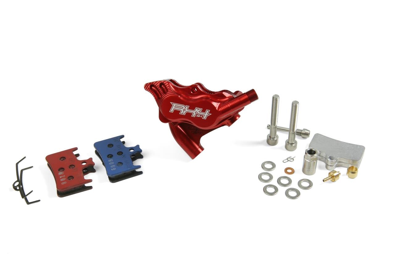 Hope RX4+ Caliper Flatmount+ 20MM Dot - Rear Red