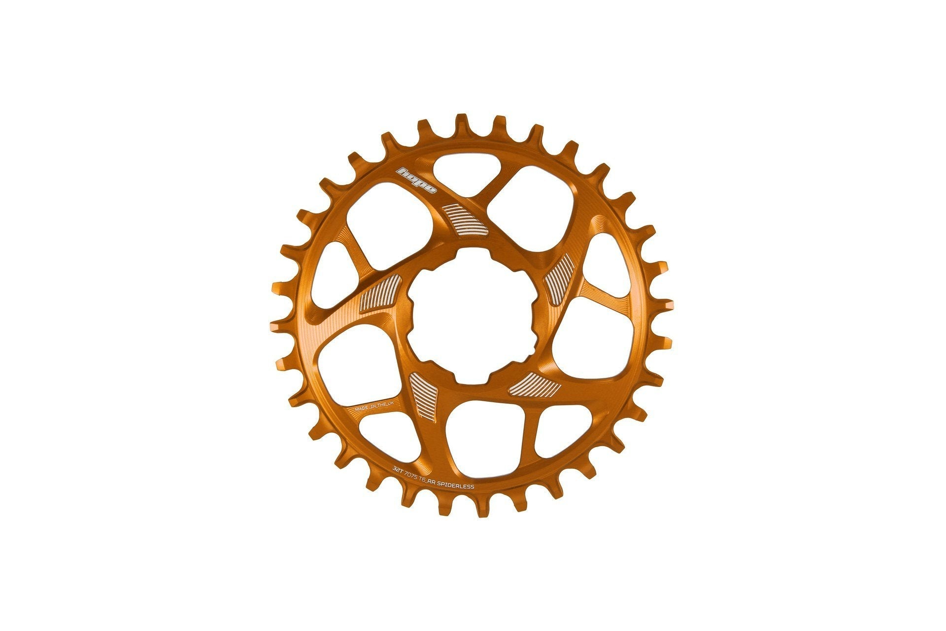 Hope R22 Spiderless Chainring - 34 Teeth Orange