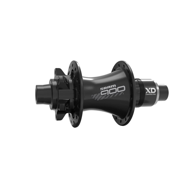 SRAM MTB Hub 900 Front 28H 6-Bolt Disc Black (includes Quick Release - 12x100mm &amp; 15x100mm Through Axle Caps) - A1