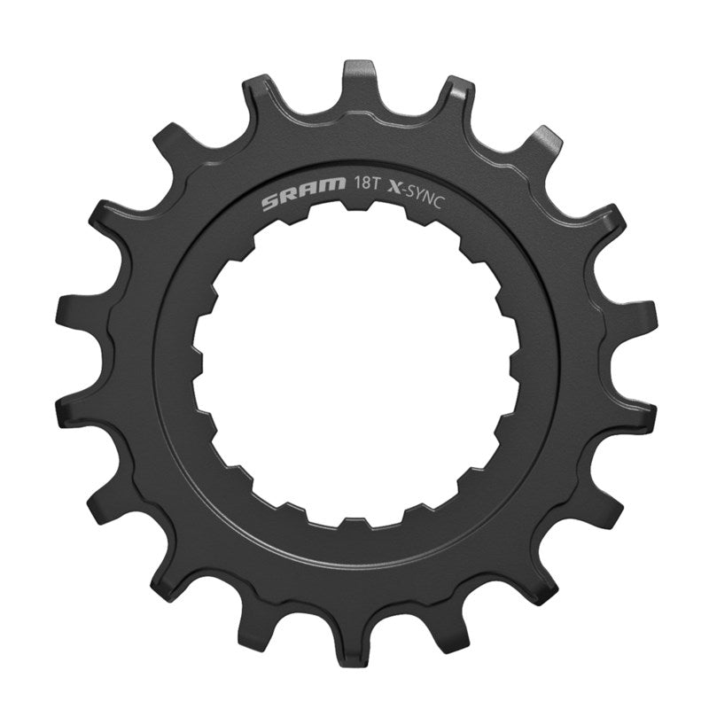 SRAM Chain Ring X-SYNC Sprocket for Bosch motors 18T Straight Steel Black
