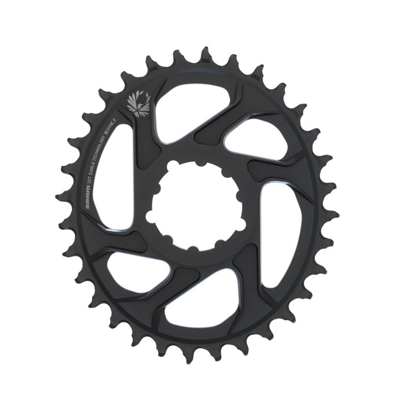 SRAM Chain Ring X-SYNC 2 Oval 32T DM 6mm Offset Alum Eagle Black