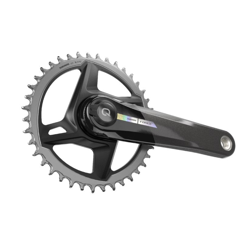 SRAM Force 1x AXS D2 - Unicorn Grey w/Laser Foil - Road Power Meter Spindle DUB 167.5 - 40T DM (BB not included)