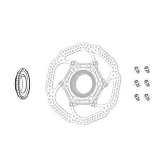 SRAM Rotor Bolt Kit - Titanium T25 - Rainbow Bolts (Qty 12)
