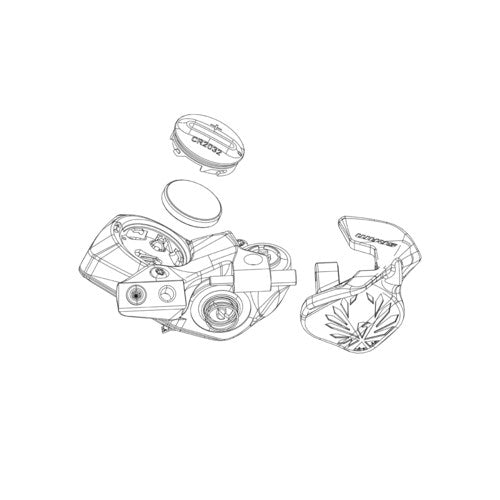 SRAM ELECTRONIC CONTROLLER POD AXS HMI MODULE COVER KIT (INCLUDING LEVER CAPS - PANEL - PIN)
