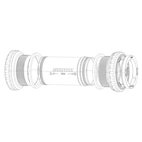 SRAM BB SHIELD AND WAVE WASHER ASSEMBLY PRESSFIT 30 BEARING