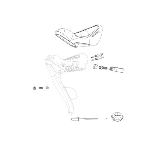 SRAM SHIFTER CLAMP KIT ELECTRONIC SHIFTER RIM BRAKE (EB) RED FORCE ETAP AXS PAIR