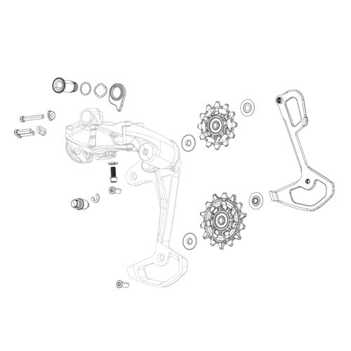 SRAM REAR DERAILLEUR PULLEY KIT 2004 X9 - 9.0SL / 2003 9.0
