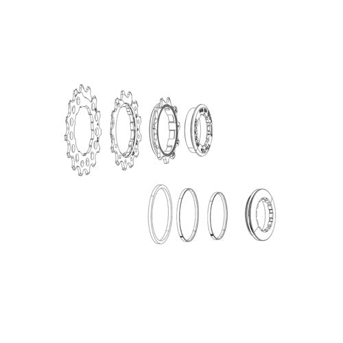 SRAM CASSETTE STEALTH RING SET XG1090 X-DOME 11-28