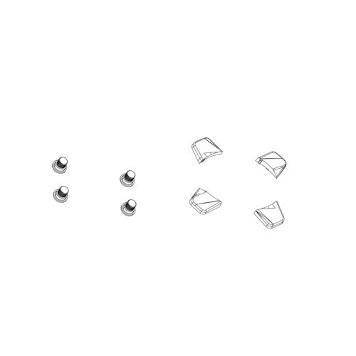SRAM CHAINRING BOLT KIT 5X2 M8.5X7 / M8.5X5 ALUMINUM BLACK - HIDDEN BOLT INCLUDING SPACER QTY 5