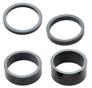 SPACER SET Carbon, 1 1/8" dia, qty 1of 3,5,10,15mm per bag