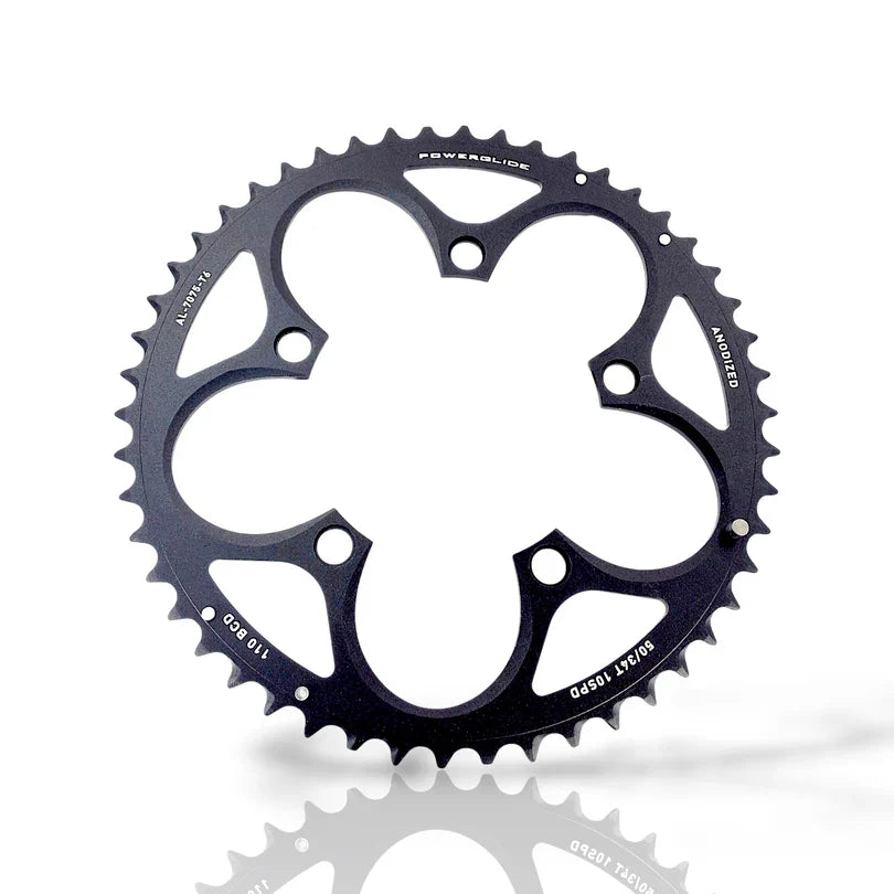 SRAM CHAIN RING ROAD 50T 110 B V2 ALUMINUM 4MM BLACK (50-34)