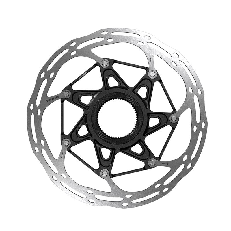 SRAM Rotor Centerline 2 Piece 160mm Black (includes Steel rotor bolts) Rounded