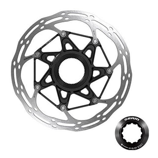 SRAM Rotor Centerline 2 Piece 180mm Black (includes Ti rotor bolts) Rounded