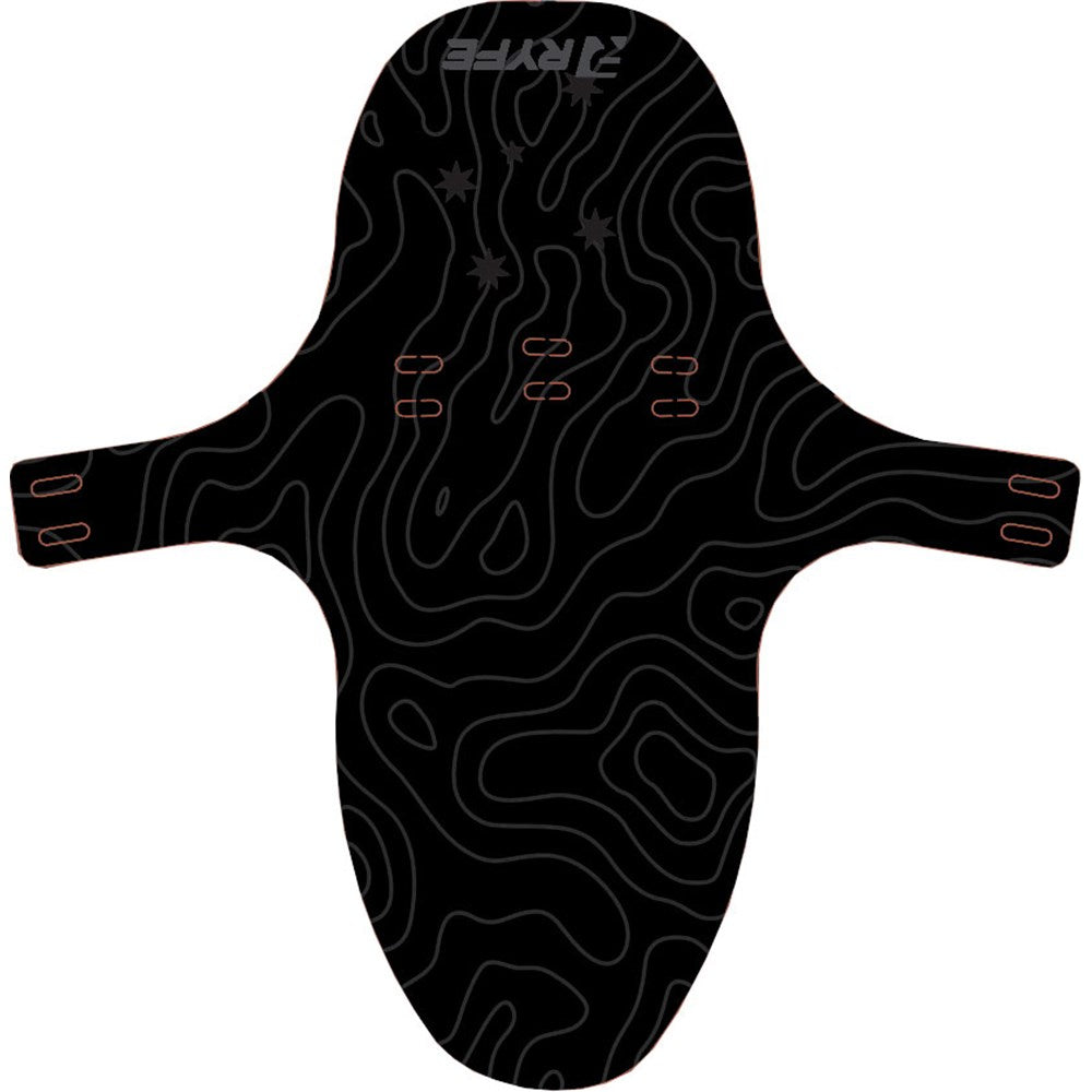 RYFE MTB Mud Guard Large 310 × 305mm - Black Contour