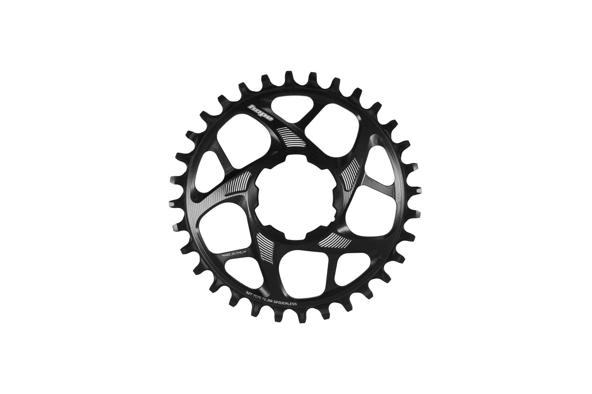 Hope R22 Spiderless Chainring - 34 Teeth Black