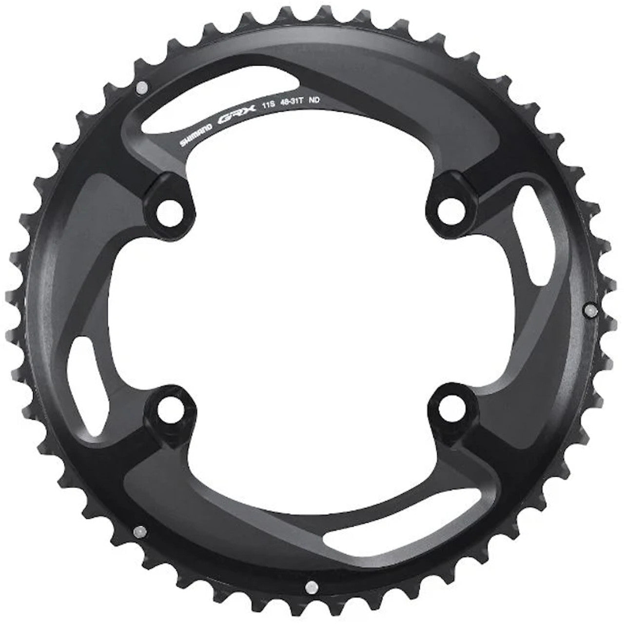 Shimano GRX FC-RX810-2 48T ND Outer Chainring Black