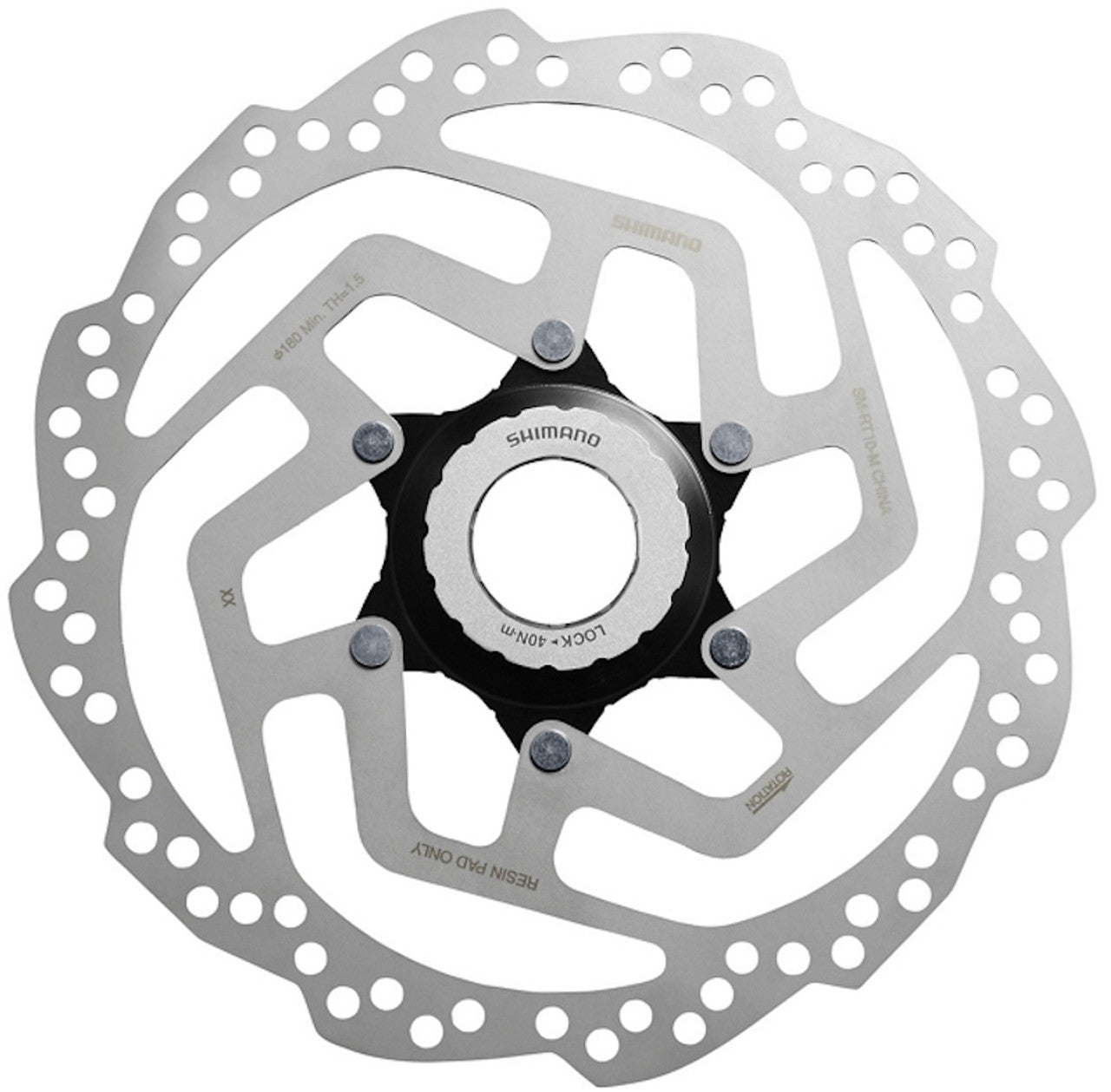Shimano Altus SM-RT10 180mm Centerlock Resin Pad Disc Brake Rotor