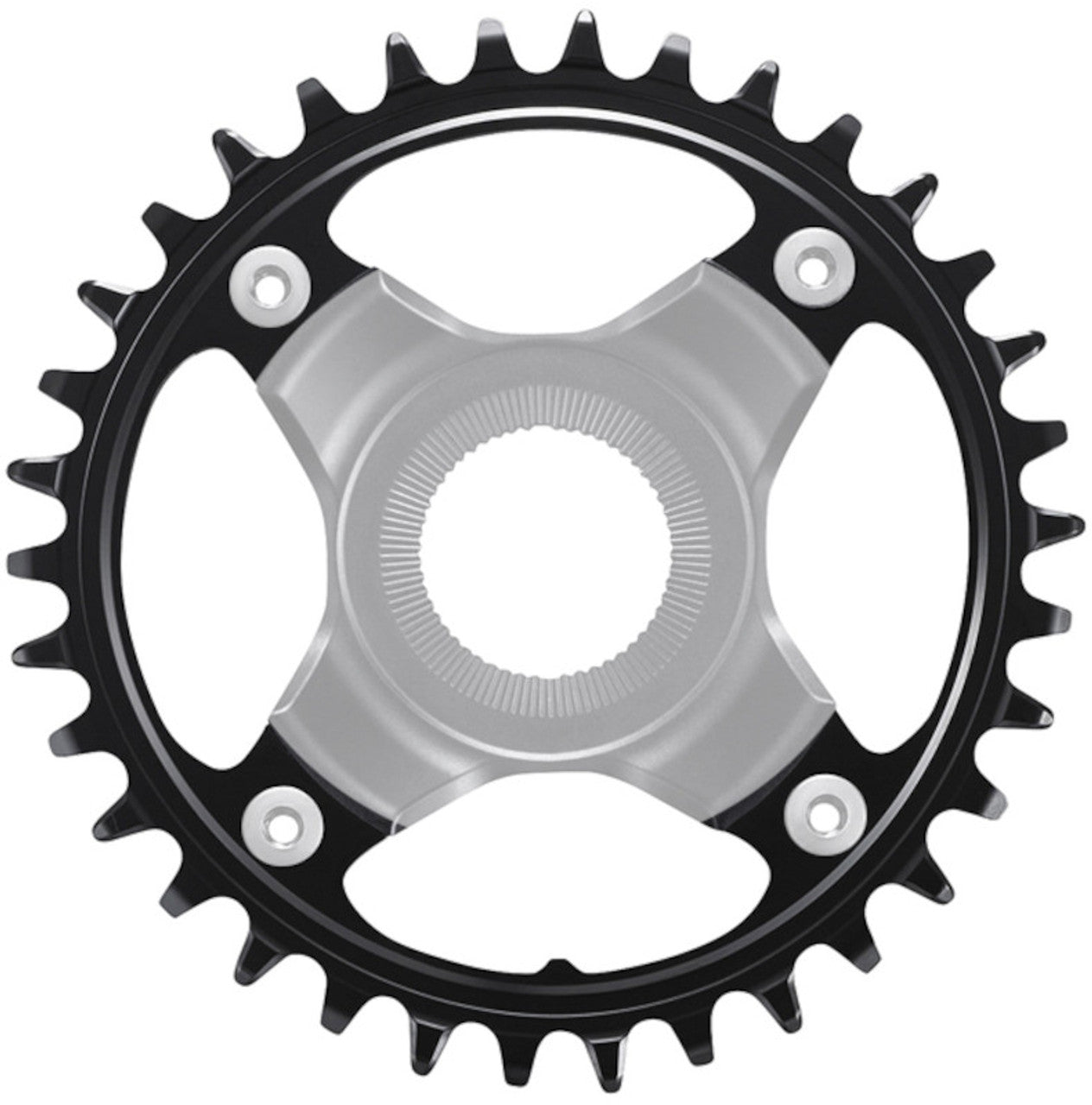 Shimano STEPS SM-CRE80-12 12sp 36T Chainring Black/Silver