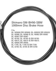 Shimano SM-BH90-SBM 1000mm Disc Brake Hose (XTR, XT, Deore, SLX)