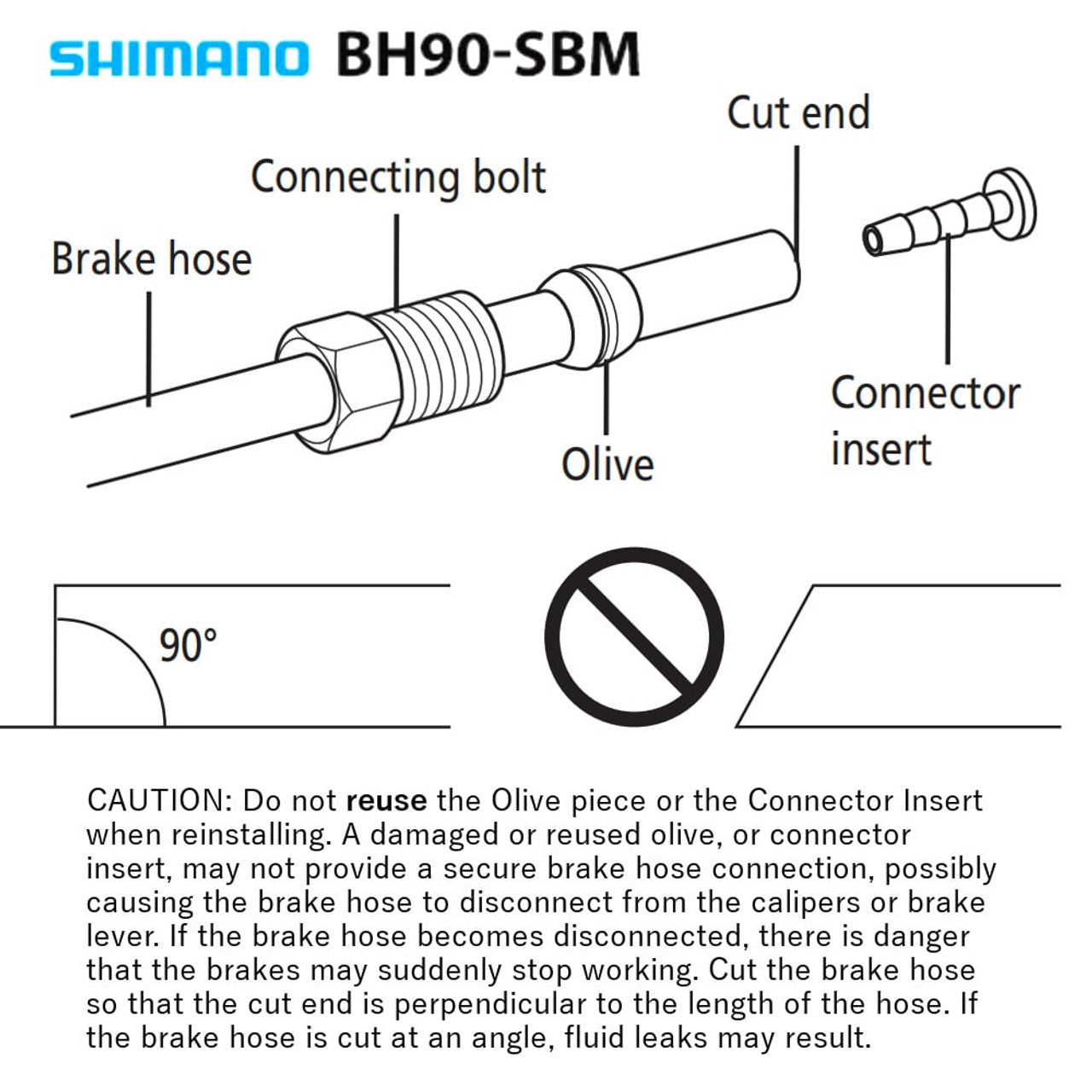 Shimano SM-BH90-SBM 1000mm Disc Brake Hose (XTR, XT, Deore, SLX)