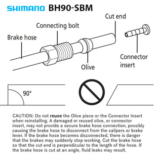 Shimano SM-BH90-SBM 1000mm Disc Brake Hose (XTR, XT, Deore, SLX)