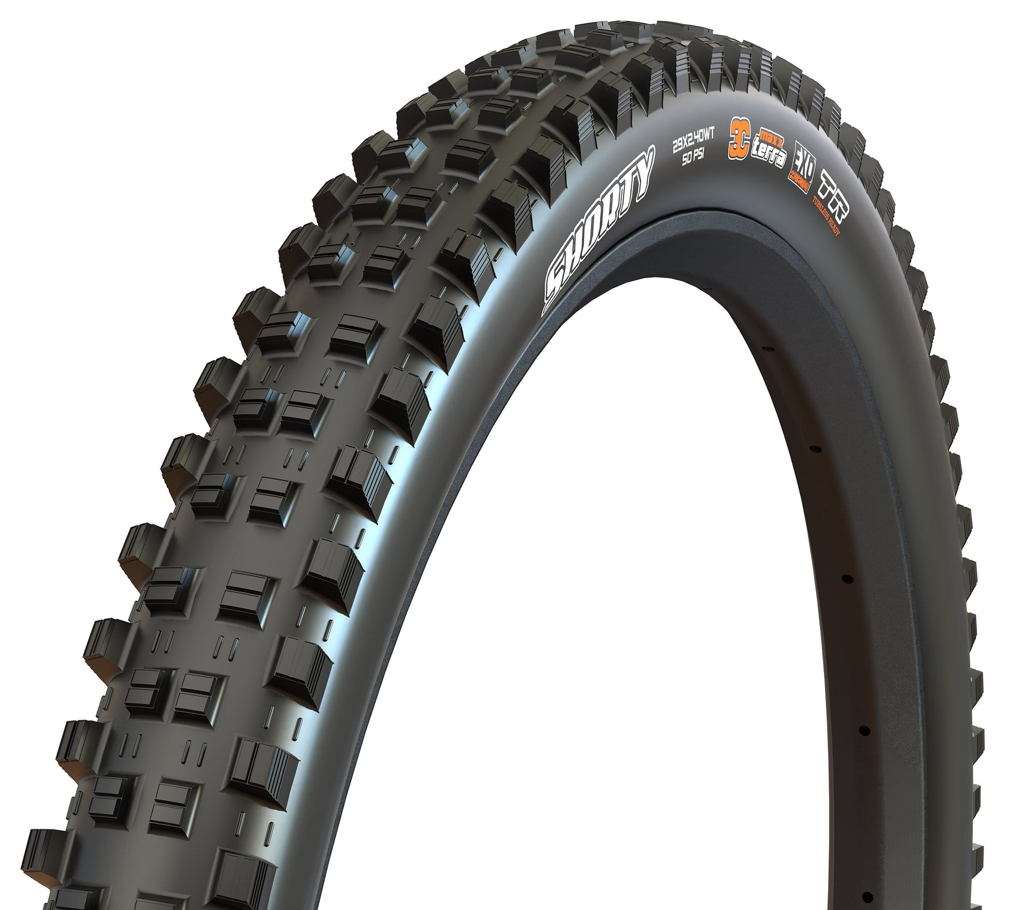 Maxxis Shorty 27.5 x 2.40 WT Folding 120x2 TPI DD 3C MaxxGrip TR Tyre - Black