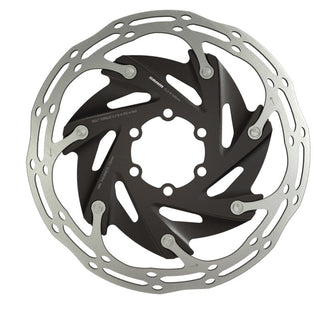 SRAM Rotor Centerline X Road 2 Piece CenterLock 140mm Black Rounded (includes internal tooled lockring)