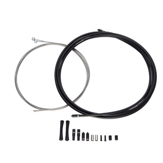 SRAM SlickWire Road Brake Cable Kit White 5mm (1x 850mm - 1x 1750mm 1.5mm cables - 5mm Kevlar® reinforced compression-free housing - ferrules - end caps - frame protectors)