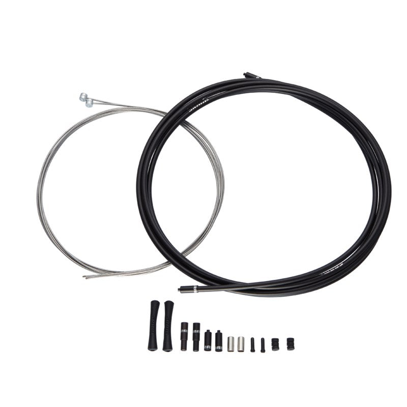 SRAM SlickWire Road Brake Cable Kit White 5mm (1x 850mm - 1x 1750mm 1.5mm cables - 5mm Kevlar® reinforced compression-free housing - ferrules - end caps - frame protectors)