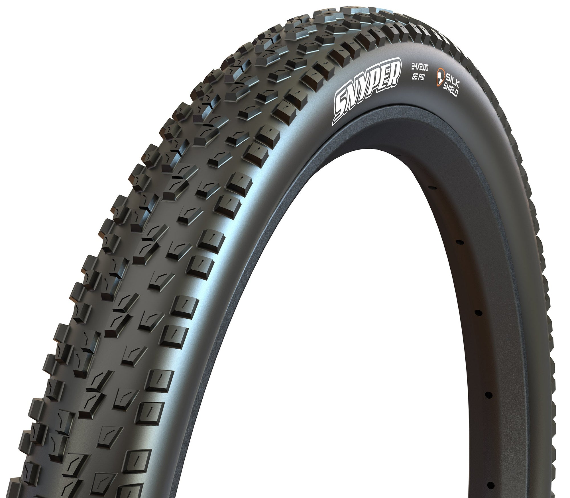 Maxxis Snyper 24 x 2.00 Wire Bead 60 TPI SilkShield Tyre - Black