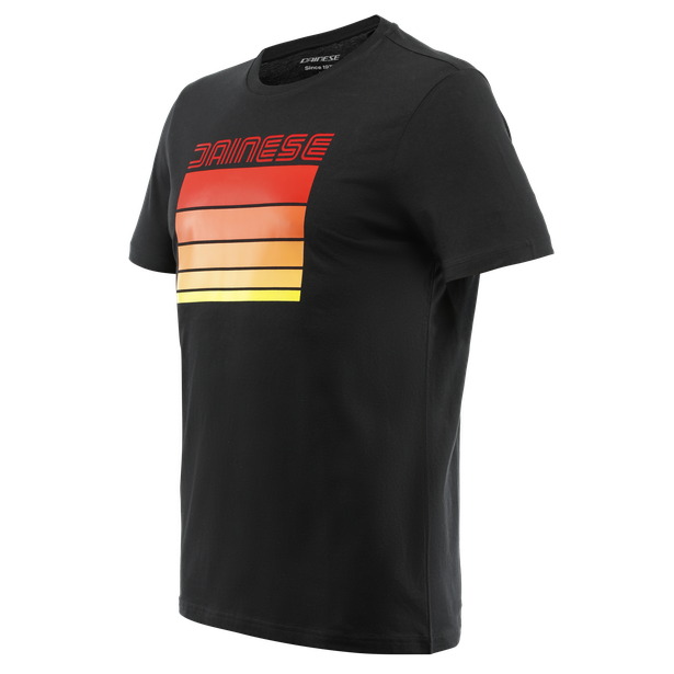 Dainese Stripes T-Shirt - Black/Red
