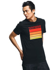 Dainese Stripes T-Shirt - Black/Red