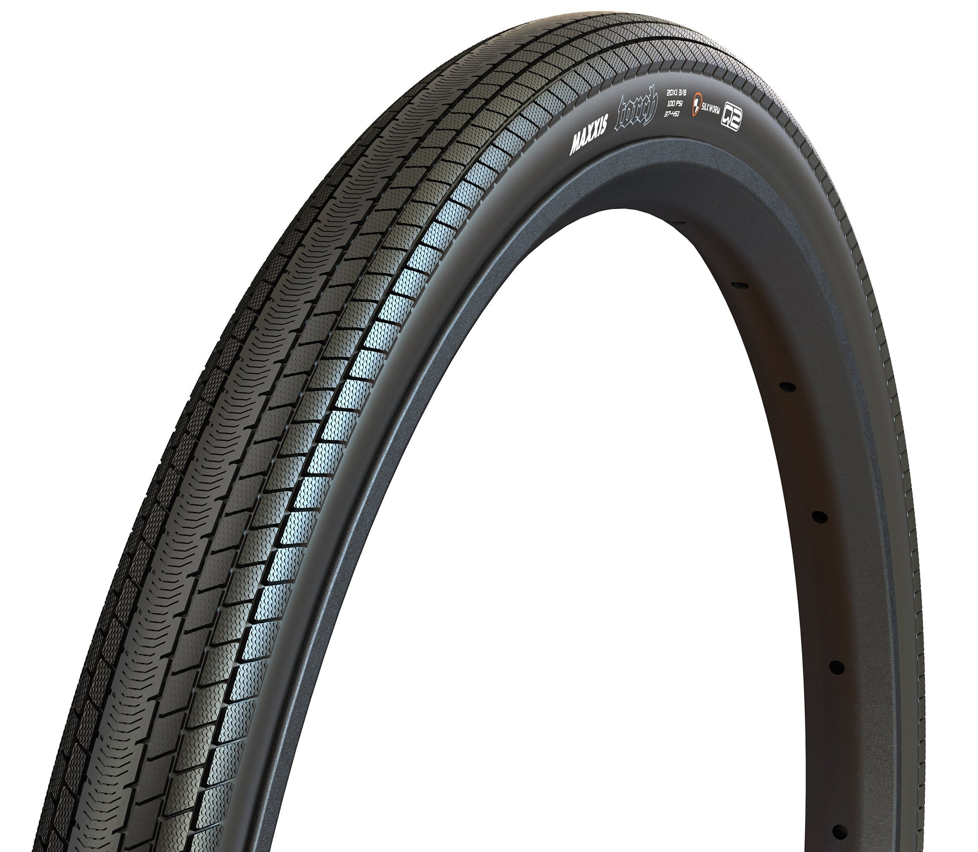 Maxxis Torch 20 x 1 1/8 Wire Bead 60 TPI Silkworm Tyre - Black
