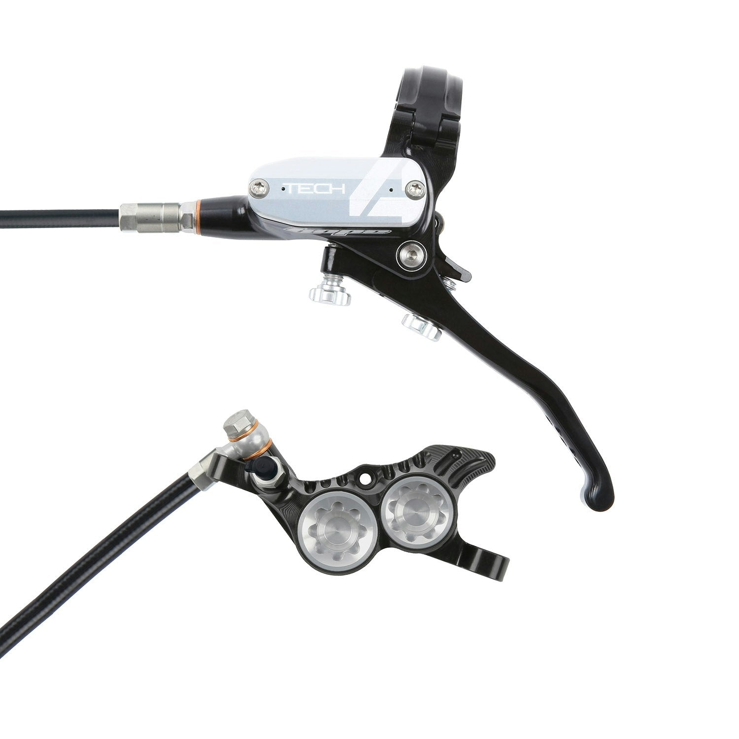 Hope Tech4 V4 Brake Front Black Cable - Black/Silver