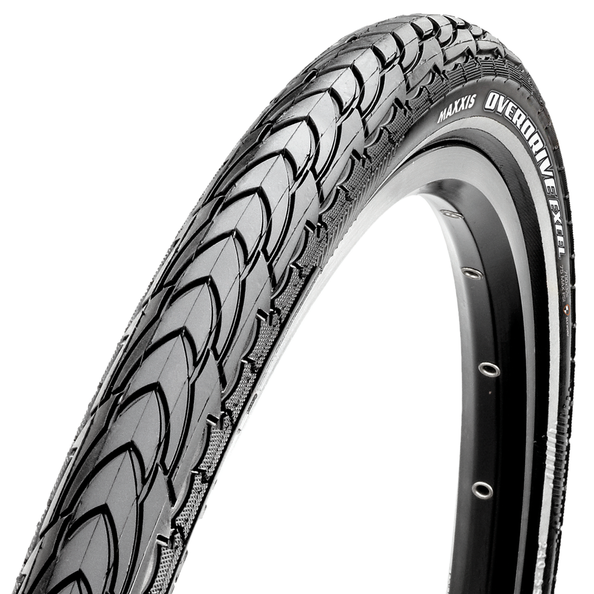 Maxxis Overdrive Excel 700 x 40 Wire Bead 60 TPI SilkShield Bicycle Tyre - Black